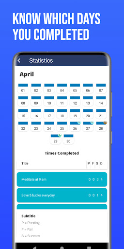 Watcher: Habits and Tasks Screen 2