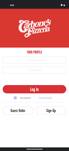 Screenshot of Carbone’s Pizzeria