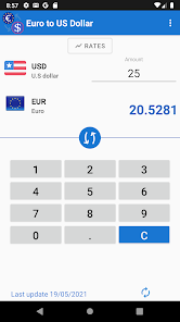 Captura de Pantalla 3 Euro a dólar estadounidense android