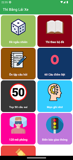 Android application Ôn Thi Bằng Lái Xe 2024 screenshort
