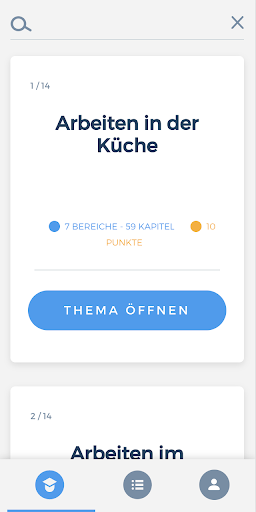 Android application Hotelfachkraft screenshort