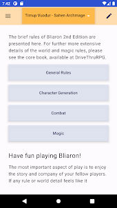 Bliaron Character Sheet