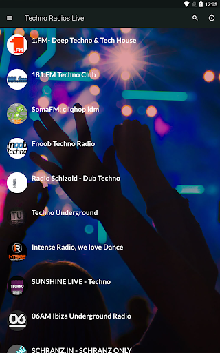 Android application Techno Radios Live screenshort