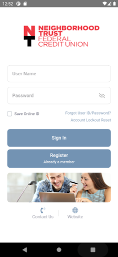 Neighborhood Trust FCU Mobile Screen 2