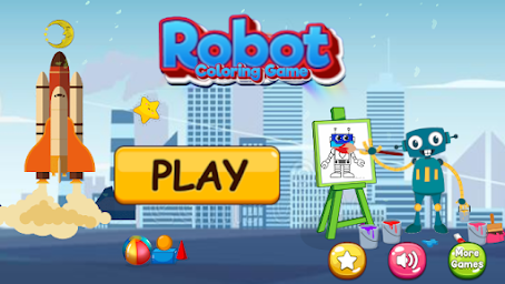 Robots and Toys Coloring Games