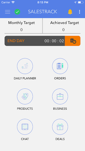 Android application SalesTrack screenshort