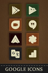 Texture Leather - Icon Pack UX Screenshot