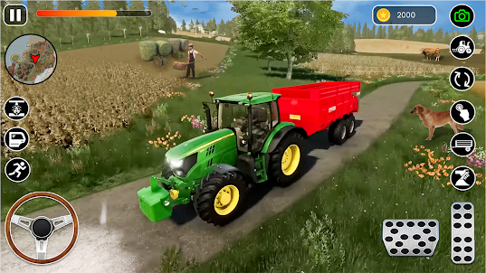 农业游戏 3D 拖拉机游戏