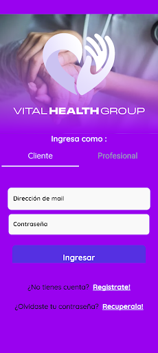 Android application Vital Health Group screenshort