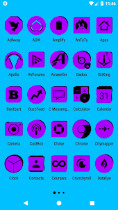 Purple and Black Icon Pack