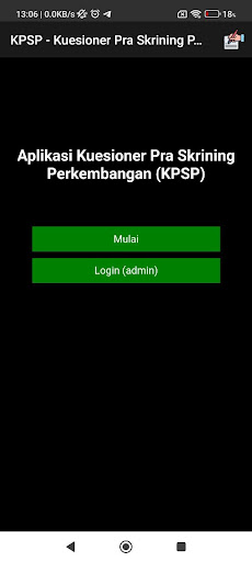 Android application Tes KPSP Online screenshort