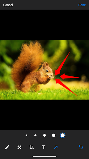 Android application Photo Markup Tool screenshort