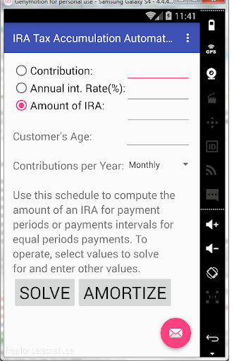 IRA Tax Accumulation Automated