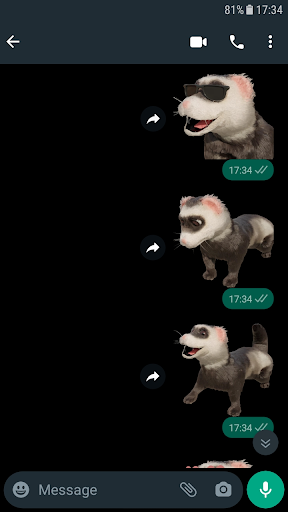 Ferret Stickers WAStickerApps Screen 3