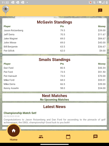 Android application Derra Brewing Golf screenshort