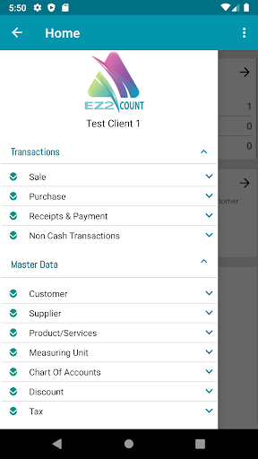 Android application EZ2COUNT screenshort