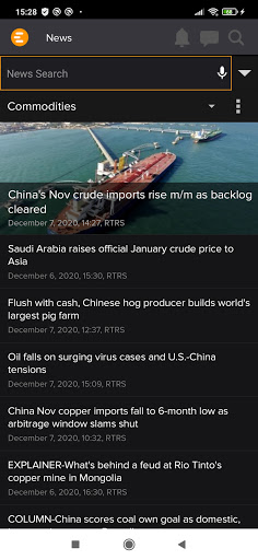 Refinitiv Eikon Screen 3