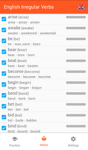 English Irregular Verbs