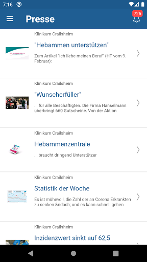 Klinikum Crailsheim Screen 2