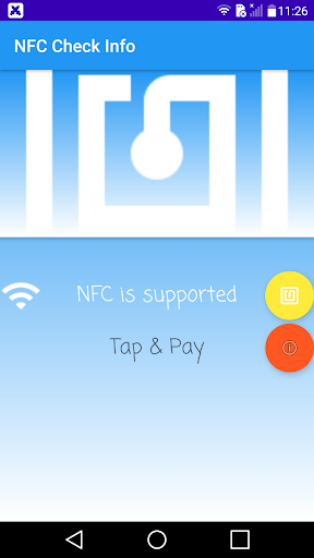 Android application NFC Check info screenshort