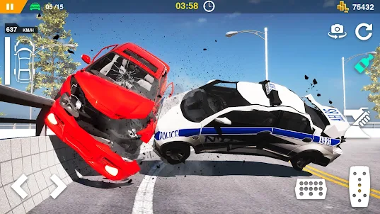 Mega Car Crash Ramp Car Stunts