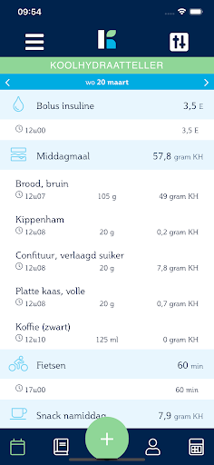 Android application Koolhydraatteller screenshort