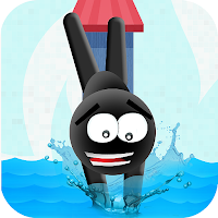 Stickman High Jump Diving Fun