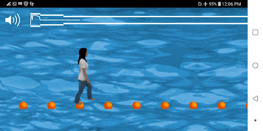 Screenshot of Magic trick: walk on water