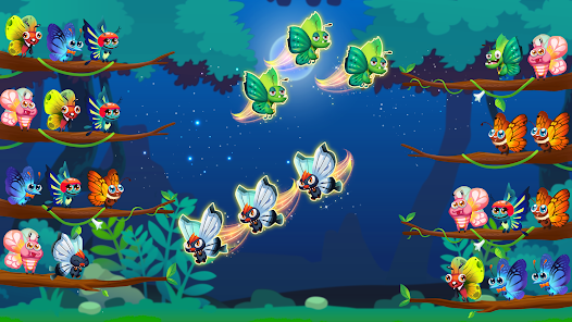 Captura de Pantalla 1 Butterfly Sort - Sort Puzzle android