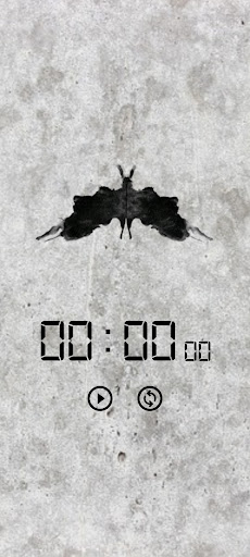 Rorschach Ink Clock