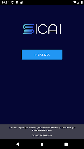 Android application SICAI screenshort