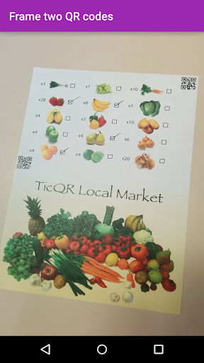 Android application TicQR screenshort