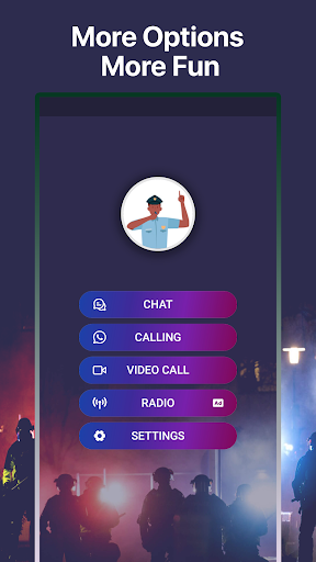 Android application Fake Phone Call From Police screenshort