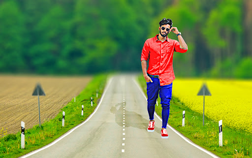 Highway road photo editor