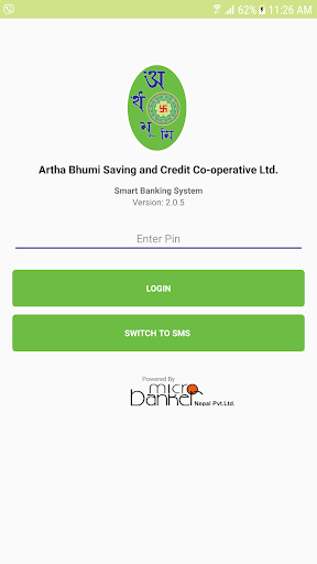 Android application Artha Bhumi SmartBanking screenshort