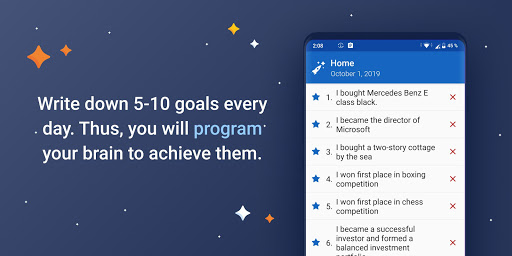 Android application 10 goals PRO screenshort