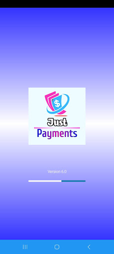 Android application Just Payments screenshort