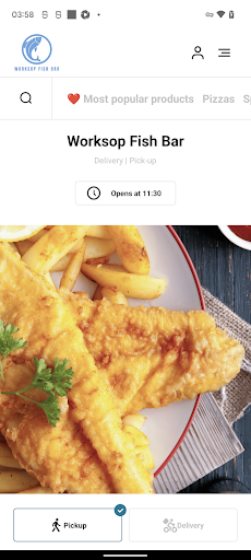 Android application Worksop Fish Bar screenshort