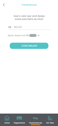 Android application Banco Topázio screenshort