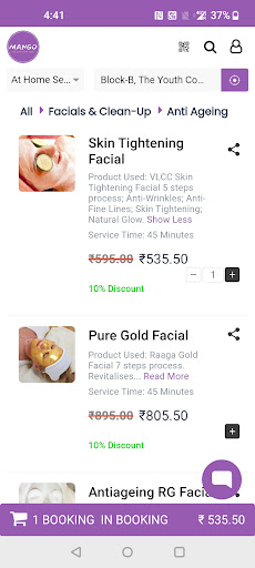 Mango Salon - Services  home