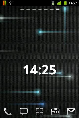 Minimalistic Clock Widget Screen 2
