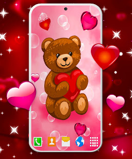Teddy Bear Live Wallpaper ud83euddf8 Cartoon Wallpapers 6.7.13 APK screenshots 1