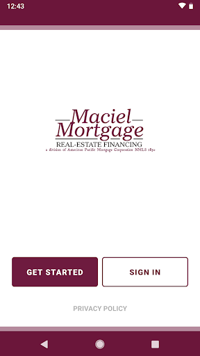 Android application Maciel Mortgage screenshort