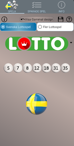 Android application Lotto Sverige Pro: Algoritm screenshort