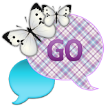 GO SMS - Lavender Ice Sky icon
