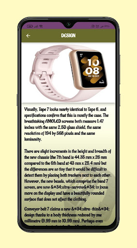 Huawei Band 7 SmartWatch Guide Screen 2