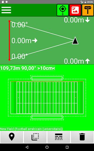 Android application Sports Field Survey screenshort