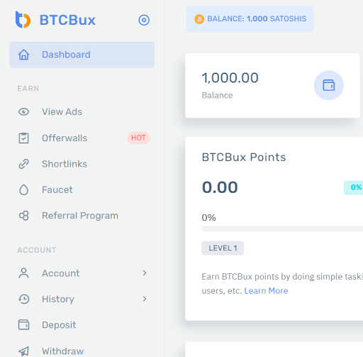 BTCBUX - earn infinite Bitcoin