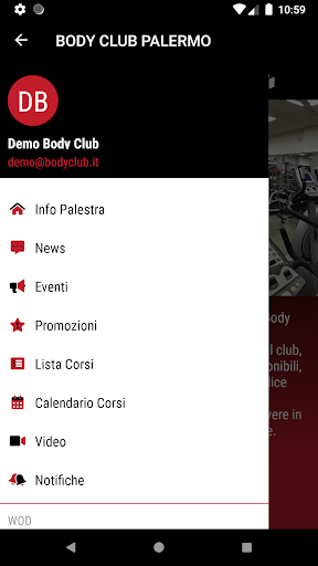 Body Club Palermo Screen 2