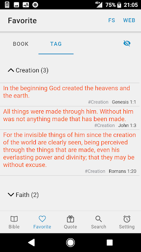 Holy Bible Easy Read Screen 3